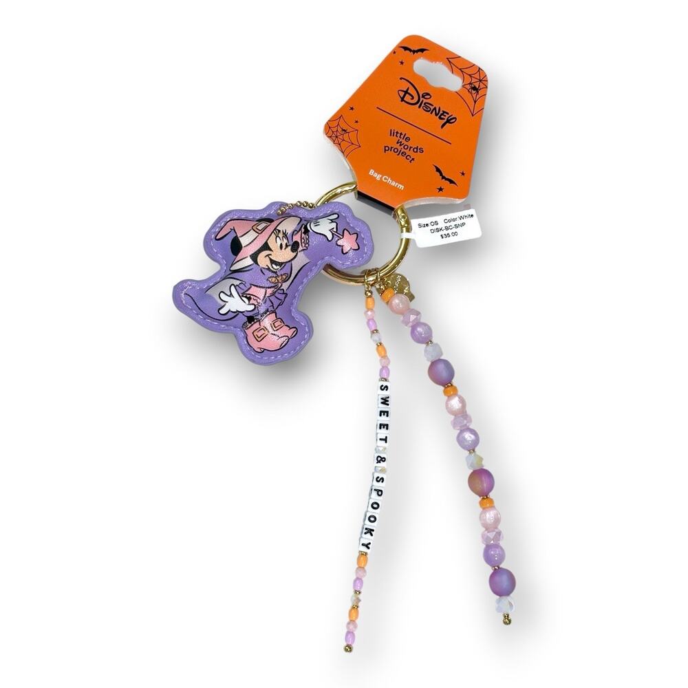 Little Words Project Disney Bag Charm - Minnie Mouse Halloween NWT